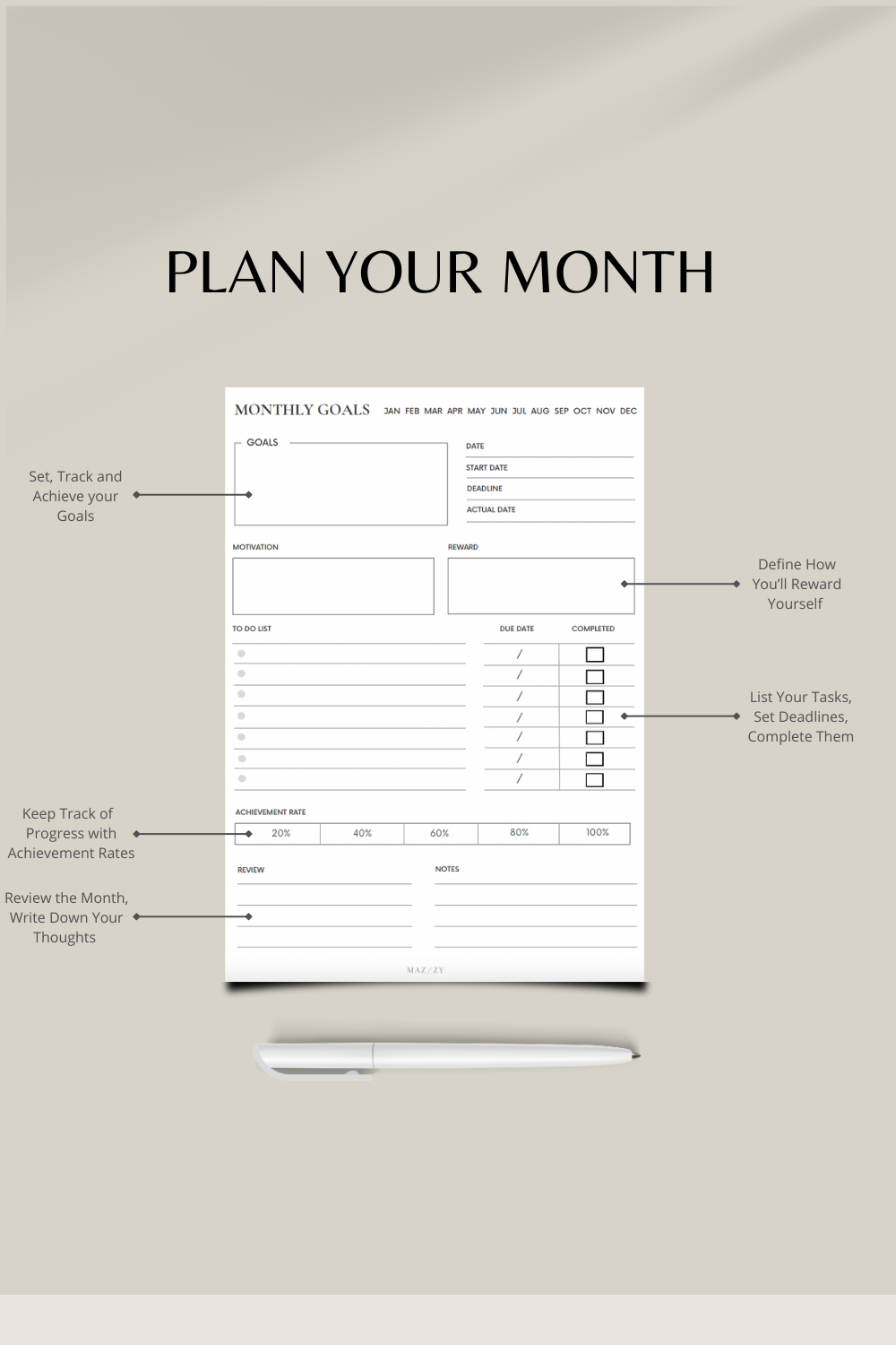 Goals & Projects Planner